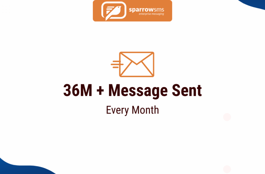 sparrow sms is sending more then 36M message every month