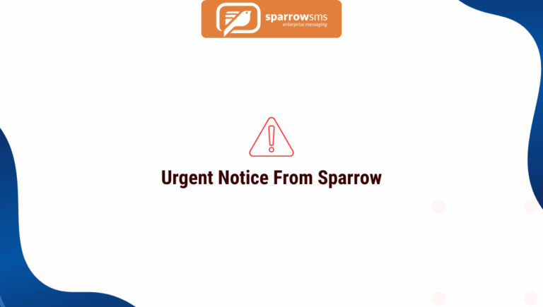 SMS Scams: Urgent Alert from Sparrow SMS