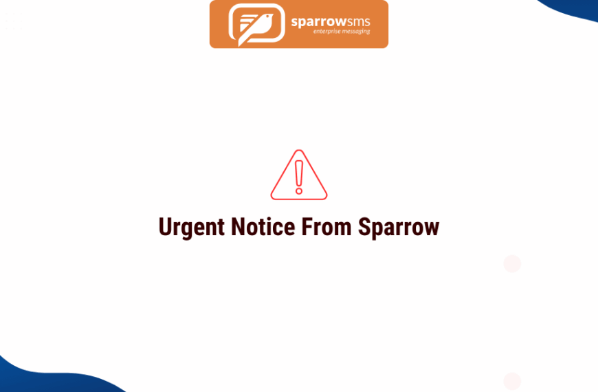 SMS Scams: Urgent Alert from Sparrow SMS