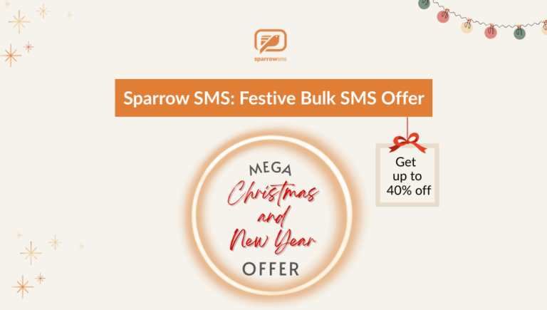 Christmas and New year offer of Sparrow SMS on bulk sms