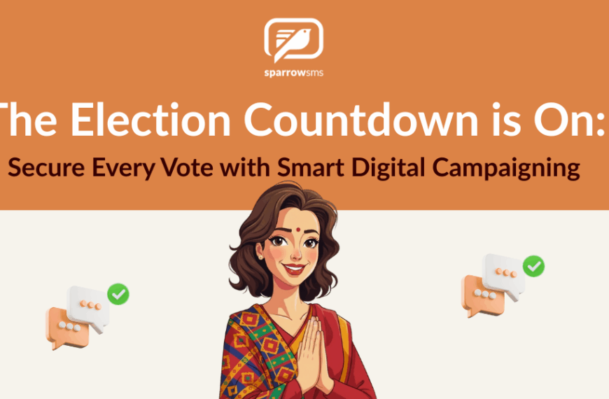 Secure Every Vote with Smart Digital Campaigning blog header for Sparrow SMS election services