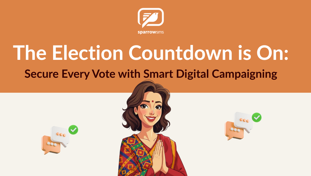 Secure Every Vote with Smart Digital Campaigning blog header for Sparrow SMS election services