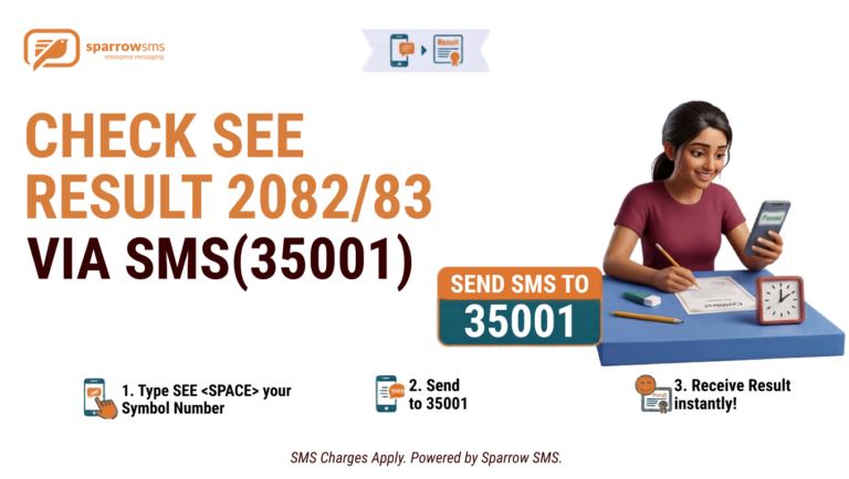 Check SEE Result via SMS