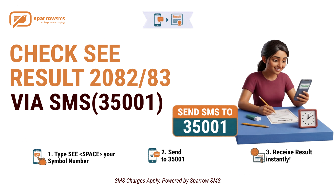 Check SEE Result via SMS